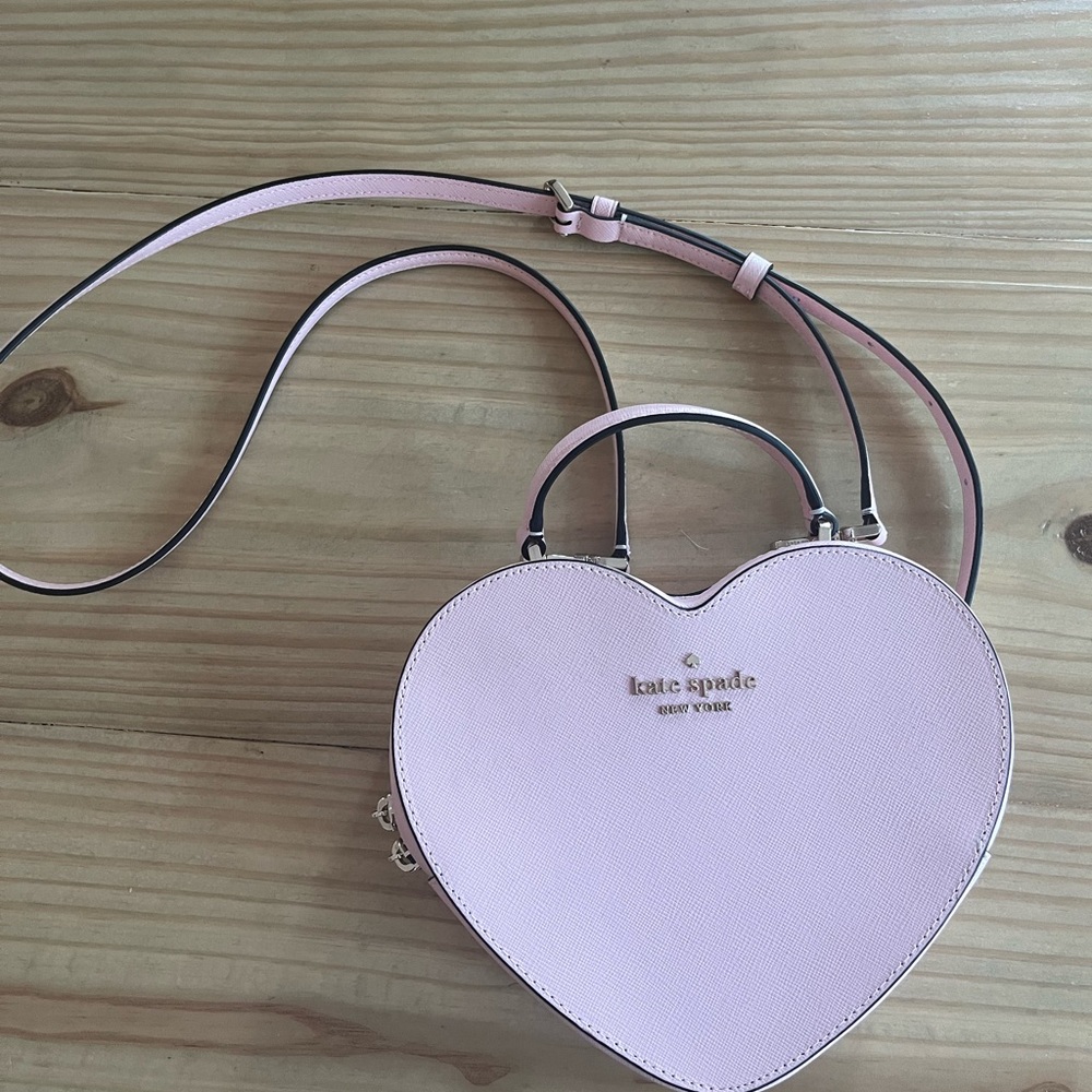 Pink Kate spade heart purse